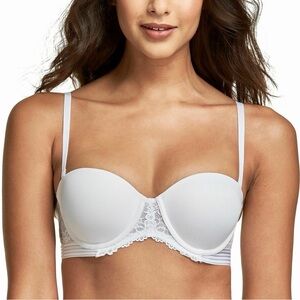 Maidenform Women's Strapless Multiway Push-Up Bra White Size: 36C